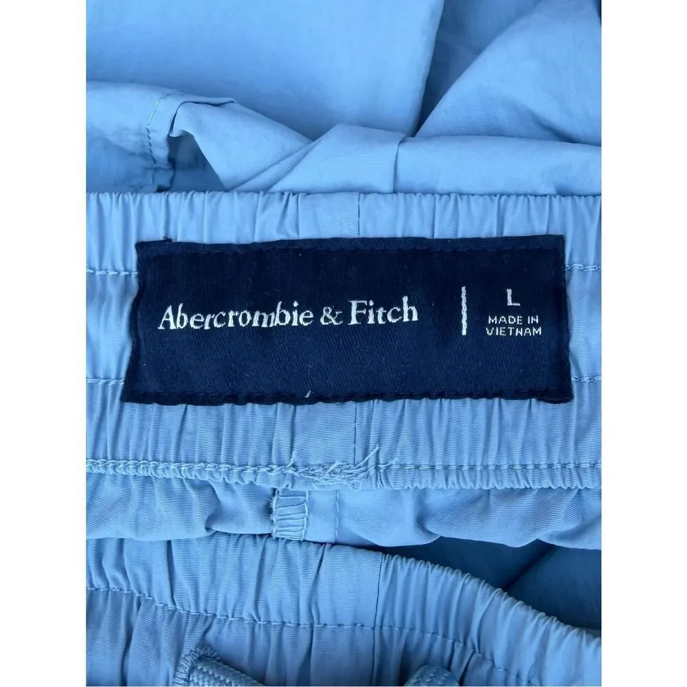 Abercrombie & Fitch Men's Blue Striped Swim Shorts Size Large. EUC! Summer Beach